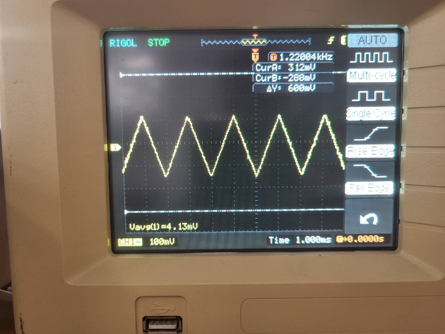 FIG.05 · Hall sensor output with swift rise time and fall time at 50% duty cycle