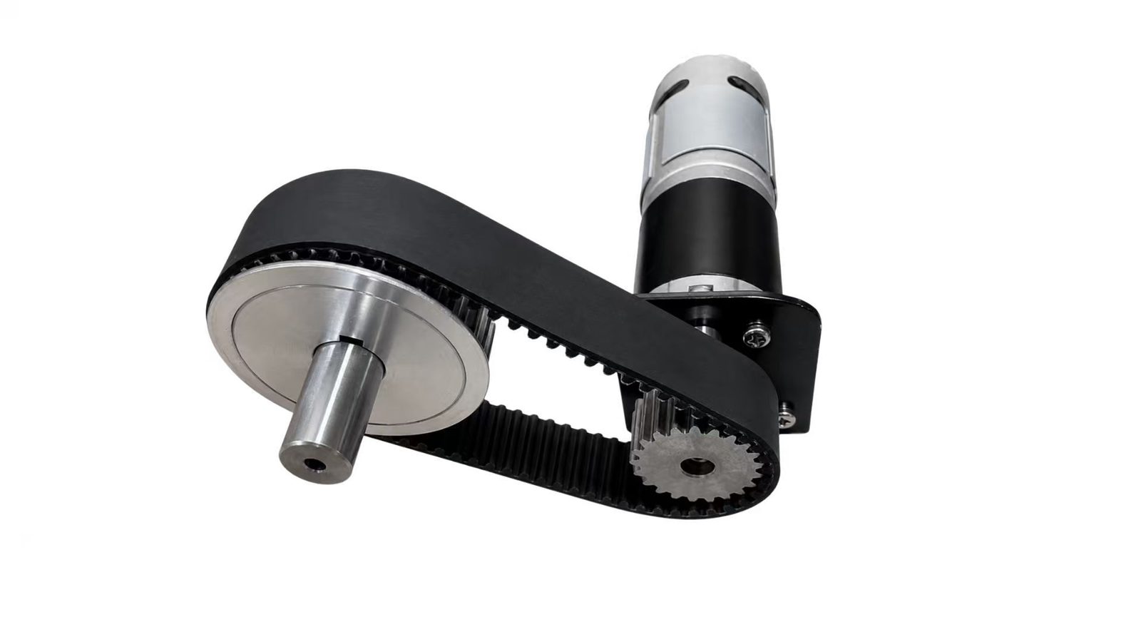 FIG.06 · Belt drive from the gearmotor to the axle